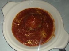 Meatball in marinara sauce